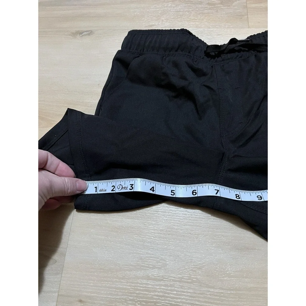 NWT Hurley Boys Hybrid Pull-On Shorts Size Youth 7 Elastic Waist Black Stretch‎